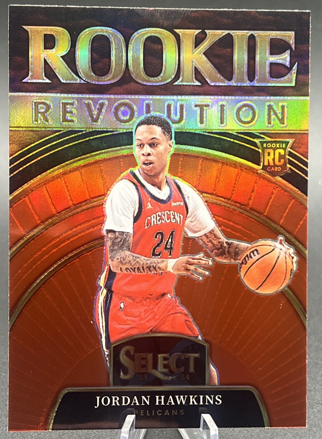 2023-24 Panini Select Jordan Hawkins RC Rookie Revolution Red Prizm #3