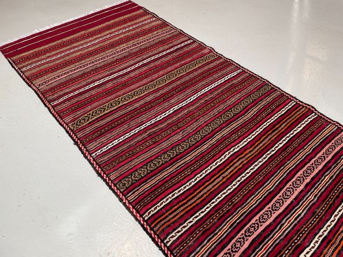 291 x 80cm Vintage Handmade Afghan Carpet Hallway Runner Kilim Oriental Wool Rug - Picture 17 of 24