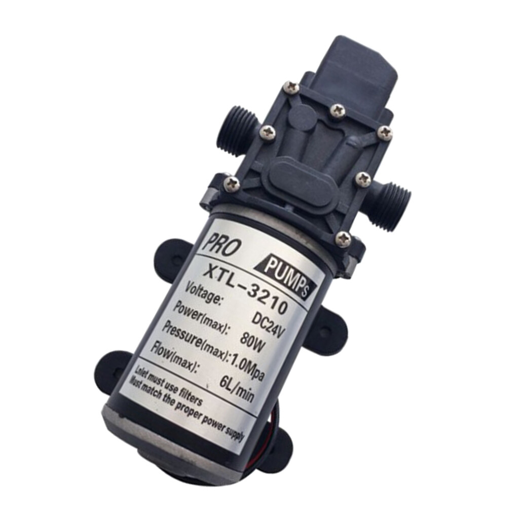 Pompa autoadescante a diaframma elettrico F negro-24v-80w per annaffiatura Pompa autoadescante a diaframma elettrico F negro-24v-80w per annaffiatura