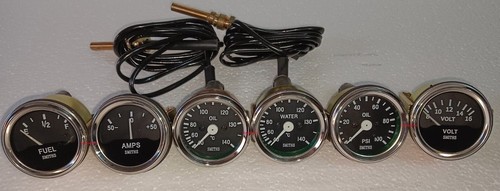 Smiths-52mm-Kit-Temp-Oil-Fuel-Oil Temp Gauge Volt +Amp Gauges - Bild 3 von 3