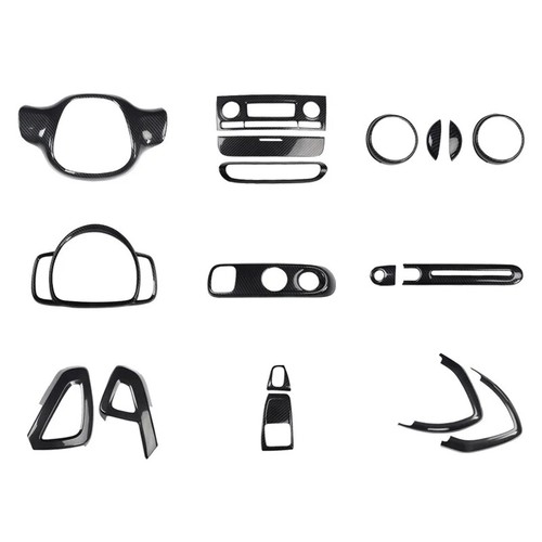 For Mercedes-Benz Smart Fortwo 451 2009-2014 Plastic Carbon Fiber Style Interior - Picture 1 of 47