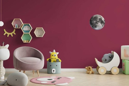 Full Moon Wall Decal - Large Vinyl Space Decor for Kids Room and Bedroom - Picture 9 of 10