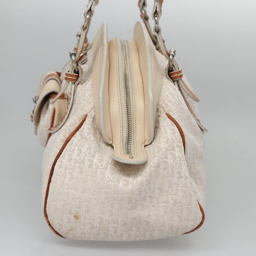 Christian Dior Trotter Canvas Hand Bag Beige Auth 110182 - Picture 3 of 24