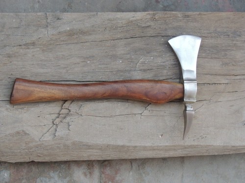 Hand Forged Viking Style Tomahawk Axe with Spike - Picture 3 of 5