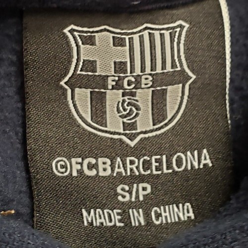 FCBarcelona Sweater Hoodie Youth Football Soccer Sporty Spell Out Warmup Tots S - Picture 5 of 6
