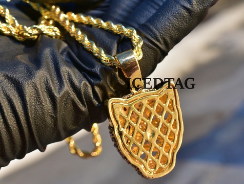 COLGANTE DE HIP HOP PT BLING-ED OUT DE ORO COMPLETO PARA HOMBRE, JUEGO DE CADENA DE CUERDA DE 24 - Imagen 7 de 9