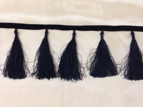 Tassel Fringe Trim 8.5cm 3.5" Drop costume furniture Assorted Colours 1 yard - Picture 3 of 27