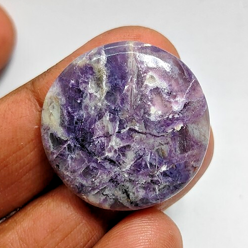 Natural Tiffany Fluorite Cabochon Loose Gemstone For Jewelry 39 Cts. ME-13364 - Picture 1 of 5