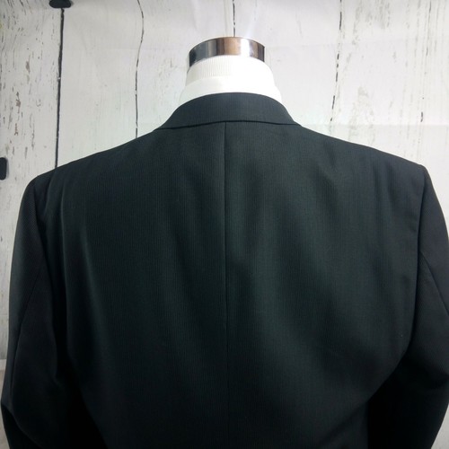 Kenneth Cole Collection 44R 3 Button Men's Black Striped Suit Blazer Sports Coat - Picture 5 of 8