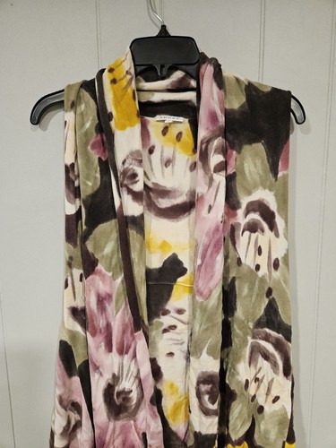 Adore - Colorful Sheer Knit Duster Shrug Size Shawl Large Floral Pattern - Picture 2 of 4