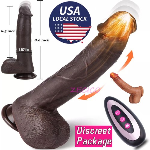 XL Telescopic Realistic Thrusting Dildo Vibrator G-spot Anal Sex Toys for Women - Picture 16 of 52
