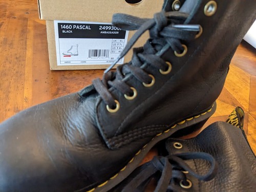 Dr. Martens 1460 PASCAL AMBASSADOR NERI Donna, Eu 40 pelle morbissima - Foto 7 di 10