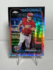 Lane Thomas 2024 Topps Chrome Logofractor #66 Washington Nationals