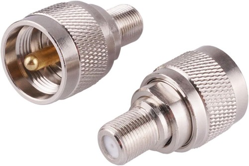 4Pcs RF Coaxial Coax Adapter F Type Female to UHF Male PL-259 Connector Adapters - Picture 4 of 13
