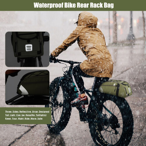 Wasserdichte Fahrradträgertasche Fahrrad Kofferraum Rücksitz Rücksitz Radfahren Brusttasche - Bild 7 von 8