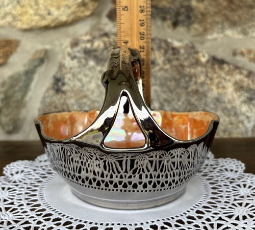 Limoges Orange Swirl Porcelain Candy/Nut Dish - Tressemaines & Vogt TV - Picture 13 of 16