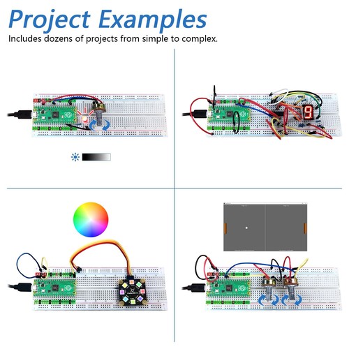 Freenove Super Starter Kit for Raspberry Pi Pico 1 2 W Tutorial Python C Java - Bild 4 von 35