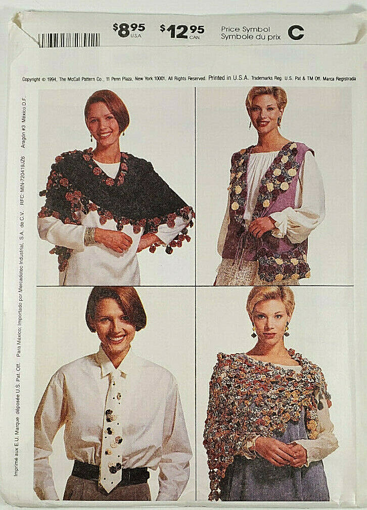 McCall's Pattern #7289 Fashion Accessories UNCUT | eBay