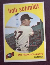 1959 Topps Bob Schmidt (San Francisco Giants) #109 VG/EX