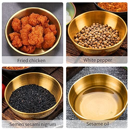8pcs Stainless Steel Sauce Dishes Round Seasoning Dishes Sushi Dipping Bowl - Picture 6 of 7