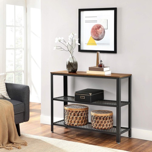 40" Industrial Console Table with Storage Shelf for Living Room, Hallway - Picture 3 of 8