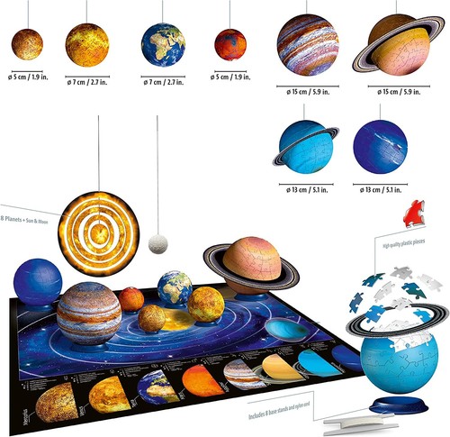 Puzzle 3D Sistema Planetario  RAVENSBURGER 11668 - Foto 4 di 4