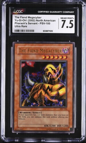 The Fiend Megacyber *CGC NM+ 7.5* PSV-000 * Ultra Rare *2002* Vintage * Yugioh - Picture 1 of 2