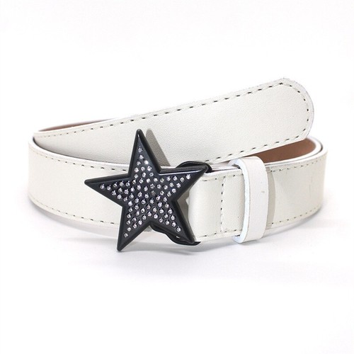Belt 2000s Korean Fashion Grunge Buckle Women Jeans Y2k Rhinestone Kawaii Star - Picture 6 of 7