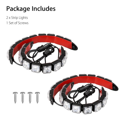 2PCS Navigation 9 LED Marine Bow Boat Yacht Pontoon Bright Lights Red Green 12V - Foto 12 di 12