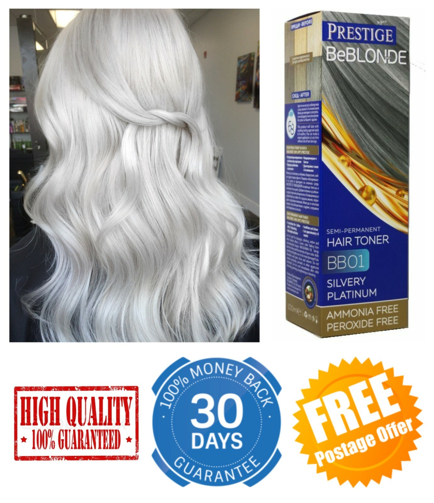 Grey Hair Silvery Platinum Toner BB01 DYE BLOND HAIR 100ml NO AMMONIA & PEROXIDE 3800010507493 | eBay Grey Hair Silvery Platinum Toner BB01 DYE BLOND HAIR 100ml NO AMMONIA & PEROXIDE 3800010507493 | eBay
