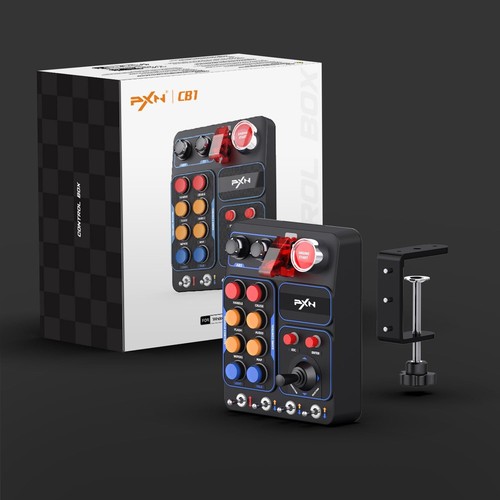 Ergonomic Sim Racing Button Box - 30 Programmable RGB Buttons for PC Gamers - Picture 9 of 9