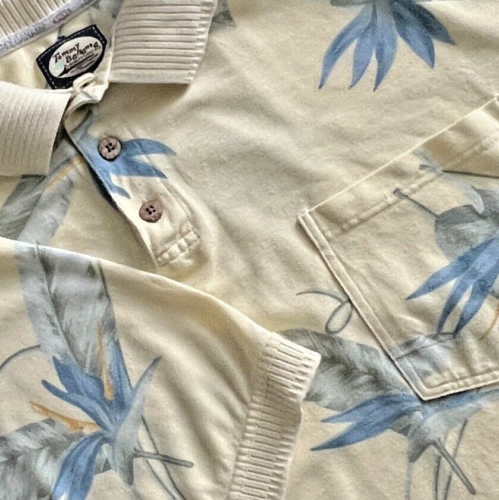 Tommy Bahama Hemd Herren Large Tropical Hawaiian Aloha Preppy Golf Freizeit Sportlich
