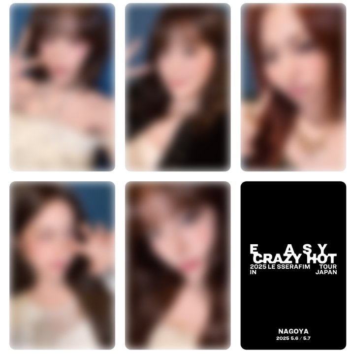 LUCKY DRAW TOUR CONCERT 2025 LE SSERAFIM JAPAN POB DIFFERENT