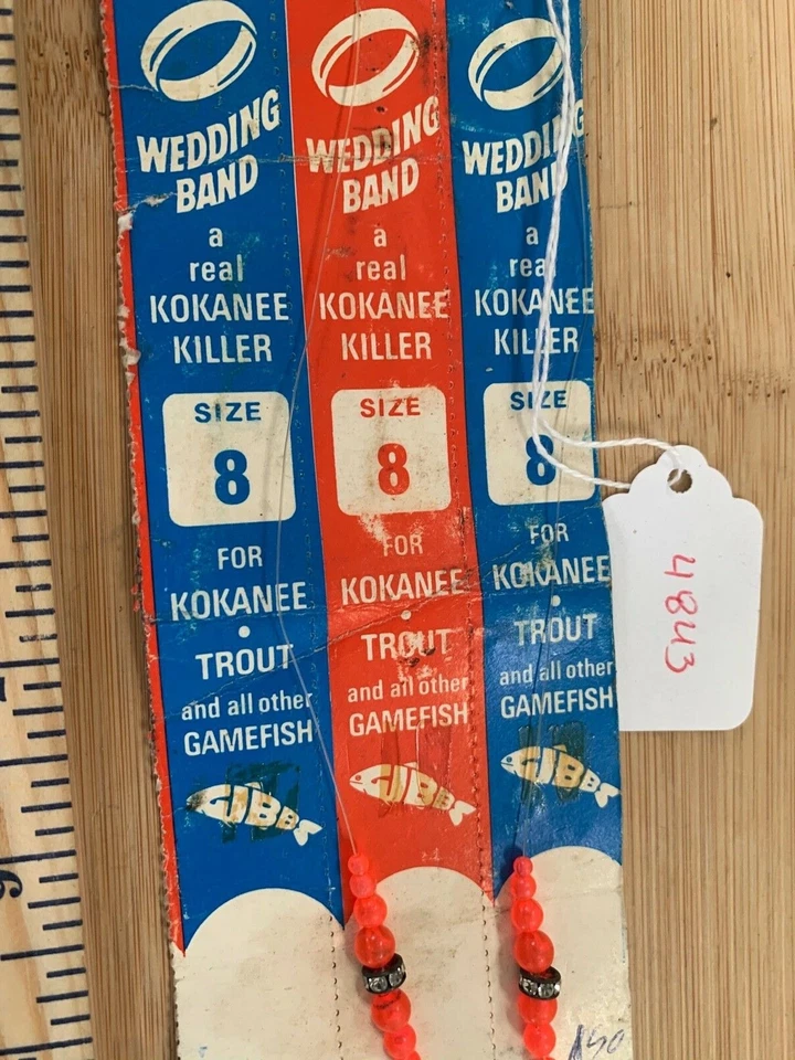 Gibbs Nortac "Wedding Band" Trout fishing lures snelled hooks (lot#4843) Foto 3 de 4