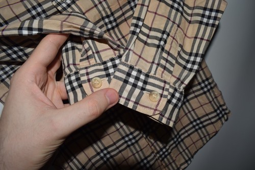 Burberry Nova Check Long Sleeve Top Shirt Blouse Girls Kids 6y Cotton - Picture 6 of 12