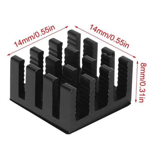 10pcs 14x14x8mm Aluminum Heatsink Radiator for Electronic Chip LED RAM- Cooler - Bild 6 von 8