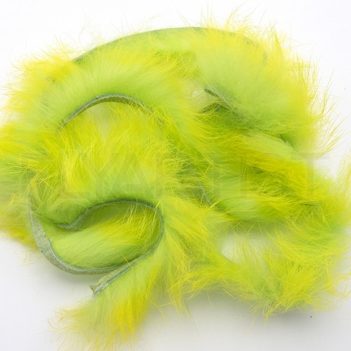 TWO-TONE CROSSCUT RABBIT STRIPS - Hareline Jig & Fly Tying Zonker Fur 18+ Colors - Picture 14 of 20