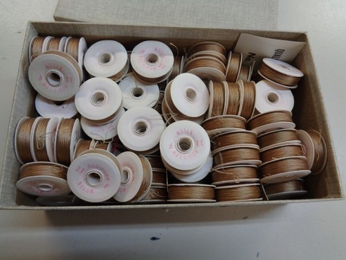 BOX OF STYLE F NYLON PREWOUND BOBBINS ROBINSON THREAD BOX OF STYLE F NYLON PREWOUND BOBBINS ROBINSON THREAD