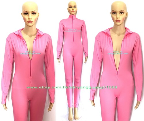 Sexy Women Tights Body Suit Yoga Costumes 23 Color Spandex Catsuit Costumes F466 - Picture 50 of 95