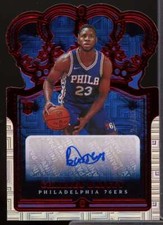 Charles Bassey Card 2021-22 Crown Royale Rookie Crown Autographs Asia Red #31 
