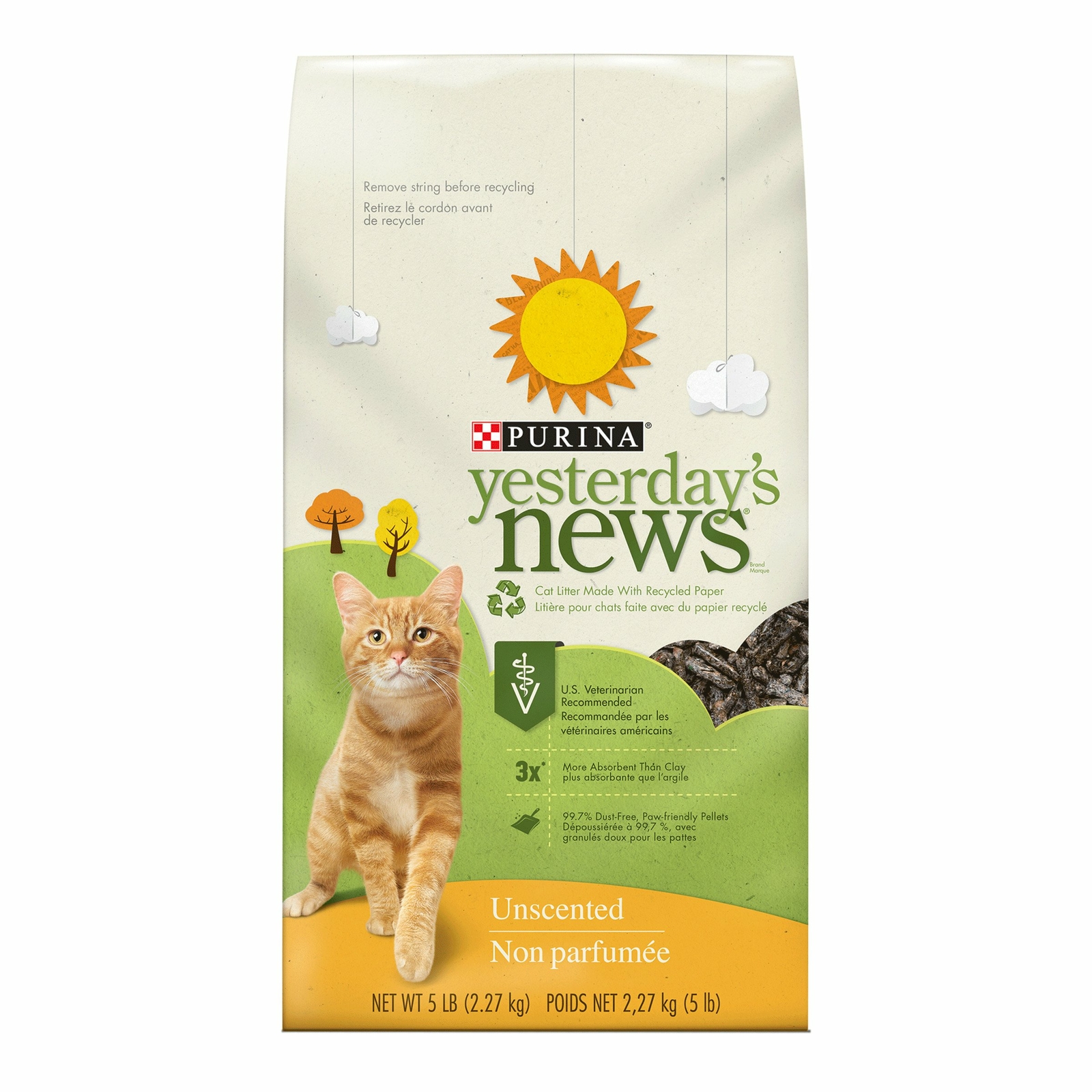 Purina Yesterday's News Unscented Cat Litter - (6) 5 lb. Bags Purina Yesterday's News Unscented Cat Litter - (6) 5 lb. Bags