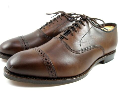 NUEVO Allen Edmonds "Fifth Avenue" Cuero Puntera Oxfords 9.5 EEE Chile (516N) - Imagen 4 de 13