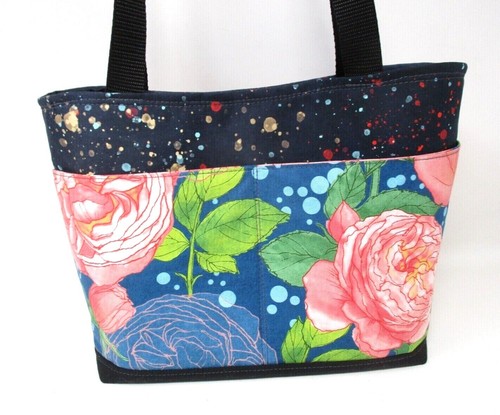Flor Rosa Bolso de Mano Cartera Bolso de Hombro Hecho a Mano Casa de Campo Core Country ÚNICO EN SU CLASE - Imagen 3 de 12