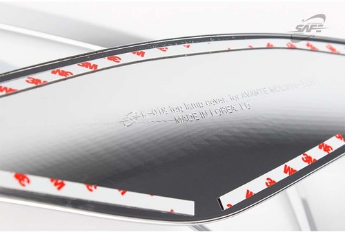 Chrome Fog Lamp Garnish Molding 2p for 10/2013 - 12/2015 Hyundai Elantra MD - Picture 7 of 8