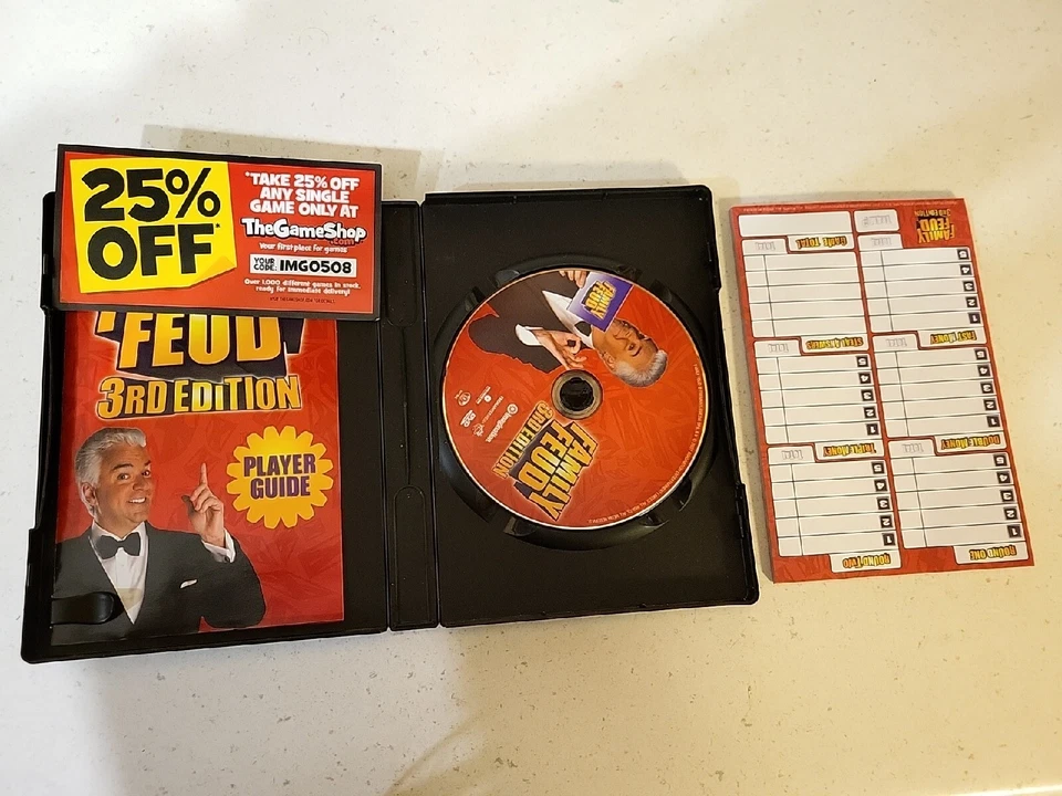 Family Feud 2007 DVD Trivia Game 3rd Edition John O'Hurley Complete Prown 13SALE - Image 3 of 4