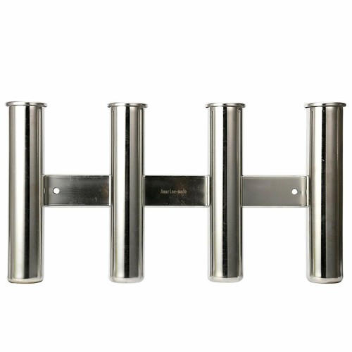 3/4 Tube Fishing Rod Rack 316 Stainless Steel Boat Fishing Rod Pod Pole Holder - Picture 9 of 29
