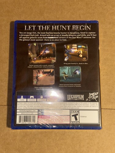Star Wars Bounty Hunter #273 Sony PS4 giochi in edizione limitata NUOVO SIGILLATO RARO - Foto 4 di 8