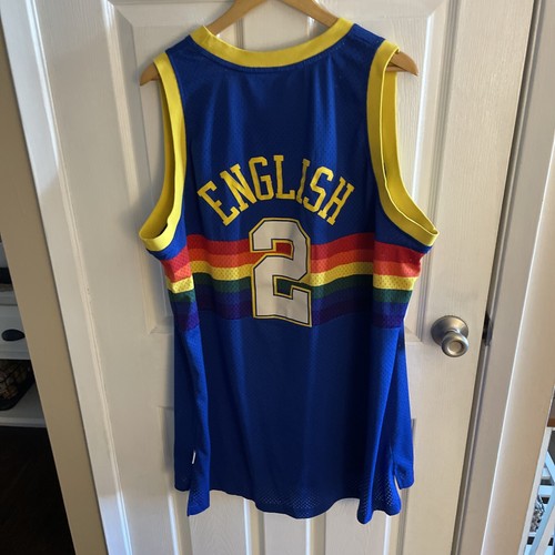 Adidas Denver Nuggets Alex English #2 Mens NBA Hardwood Classics Jersey XXL +2 - Picture 5 of 5