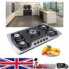 5 Burners Commercial Gas Cooker Stove Built-in LGP/NG Gas Stove Stainless Steel