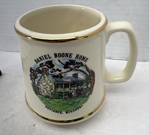 Vintage Daniel Boone Home Mug Cup Defiance Missouri USA
